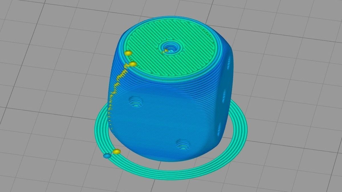 The classic dice six sides 16 mm 3D print model_6