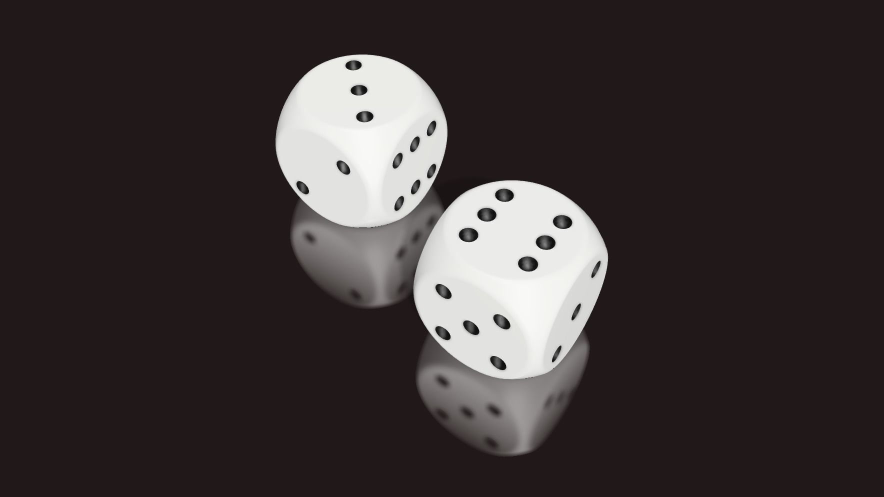 The classic dice six sides 16 mm 3D print model_15