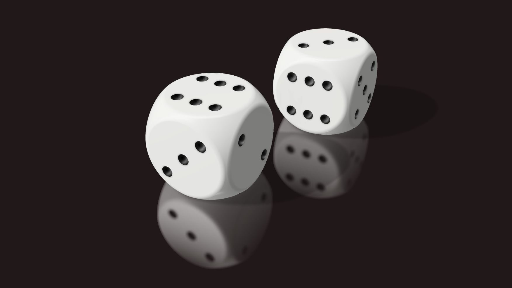 The classic dice six sides 16 mm 3D print model_12