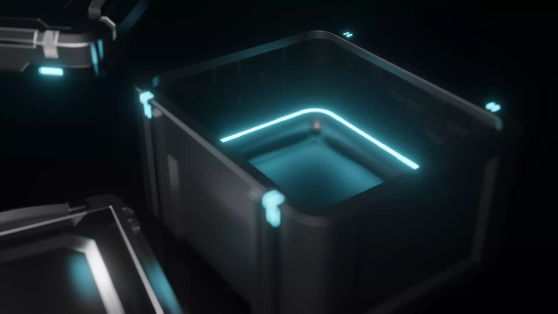 Sci Fi Crate Free 3D model