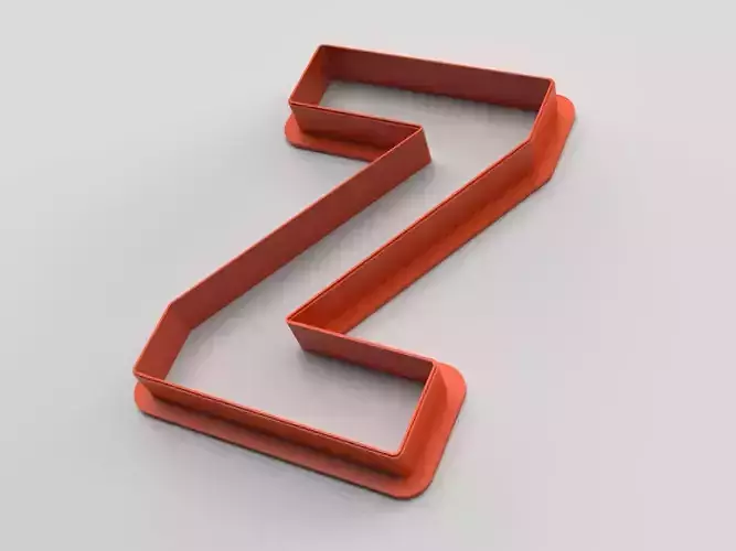Cookie cutter - English alphabet - Letter Z