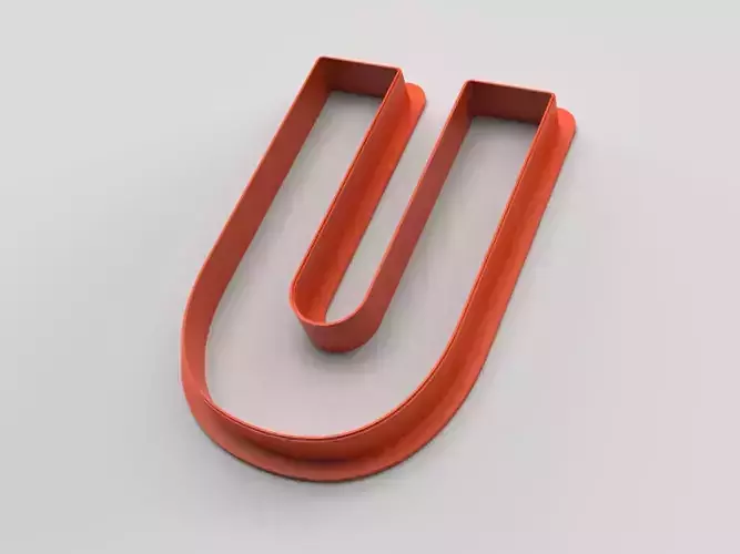Cookie cutter - English alphabet - Letter U