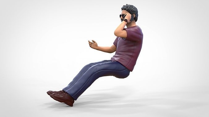 N6 Construction worker passenger 3D print model 6