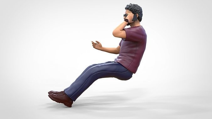 N6 Construction worker passenger 3D print model 7