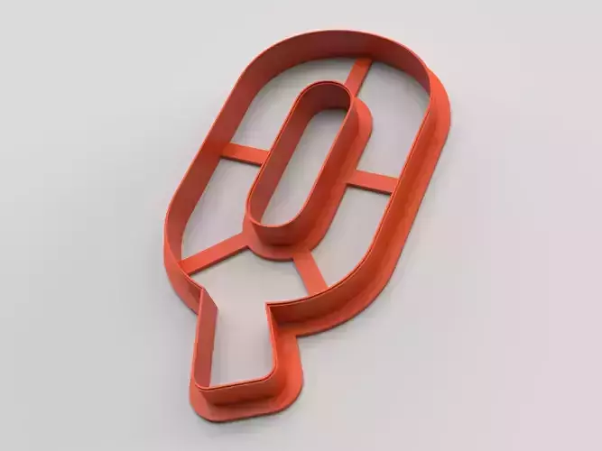 Cookie cutter - English alphabet - Letter Q 3D print model