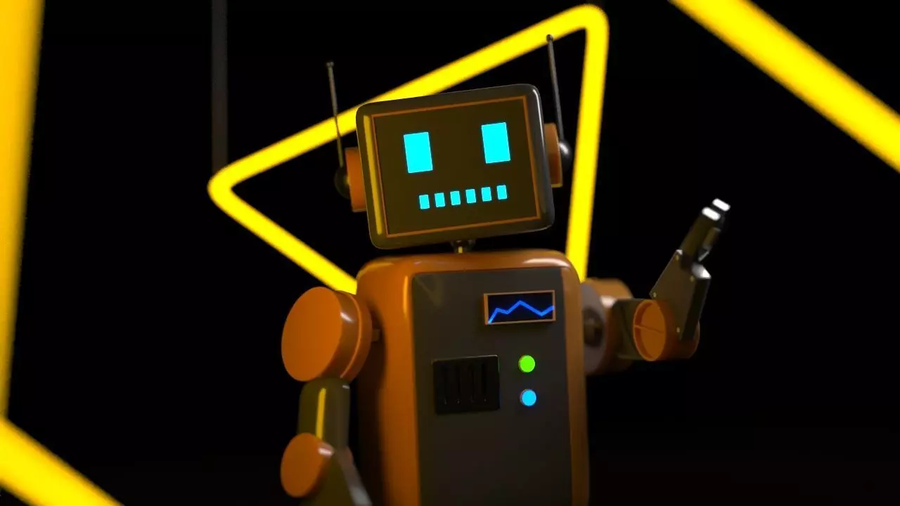 Robot 3d model in cinema 4d 3D model_0