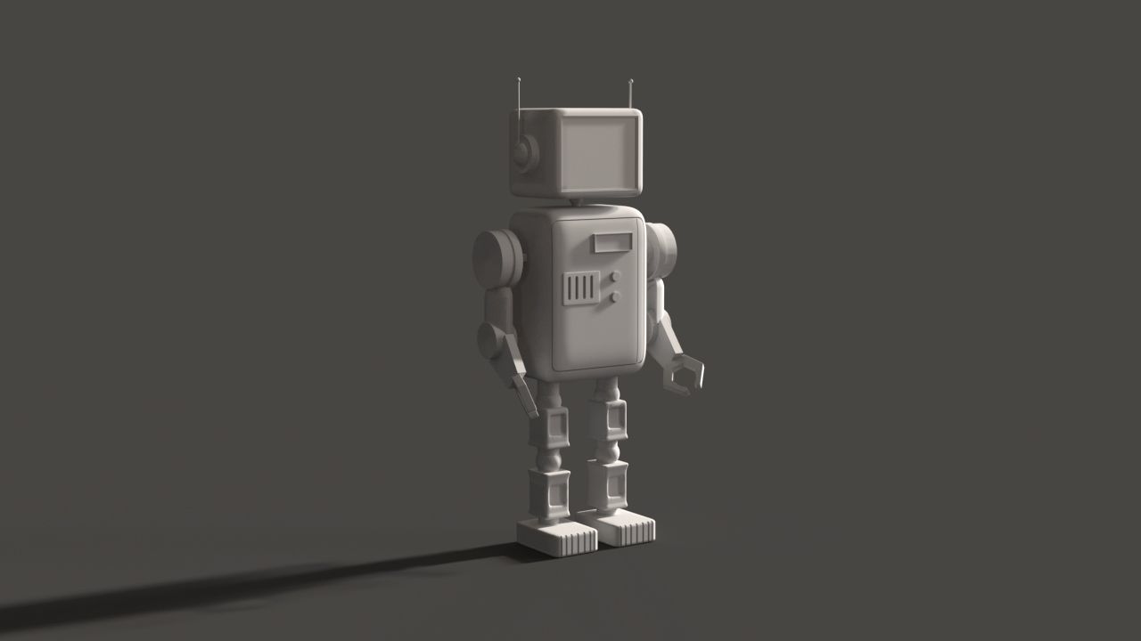 Robot 3d model in cinema 4d 3D model_1
