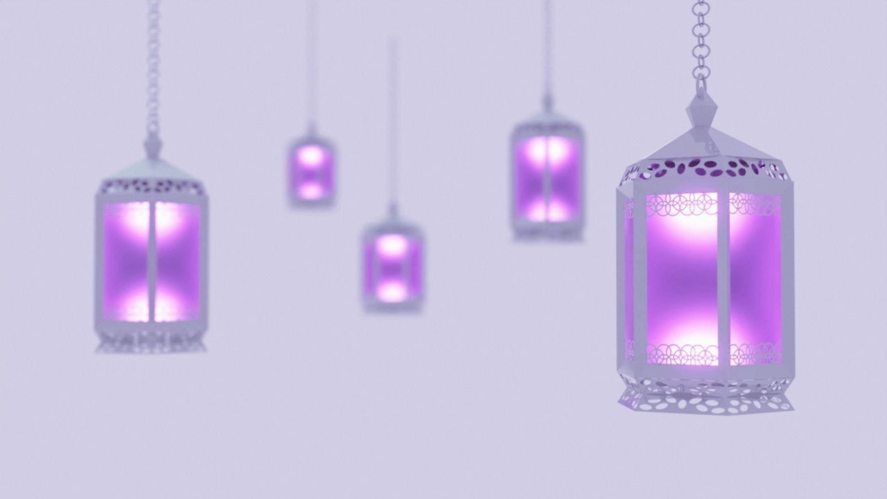 Scenic Lanterns Lights  Low-poly 3D model_3