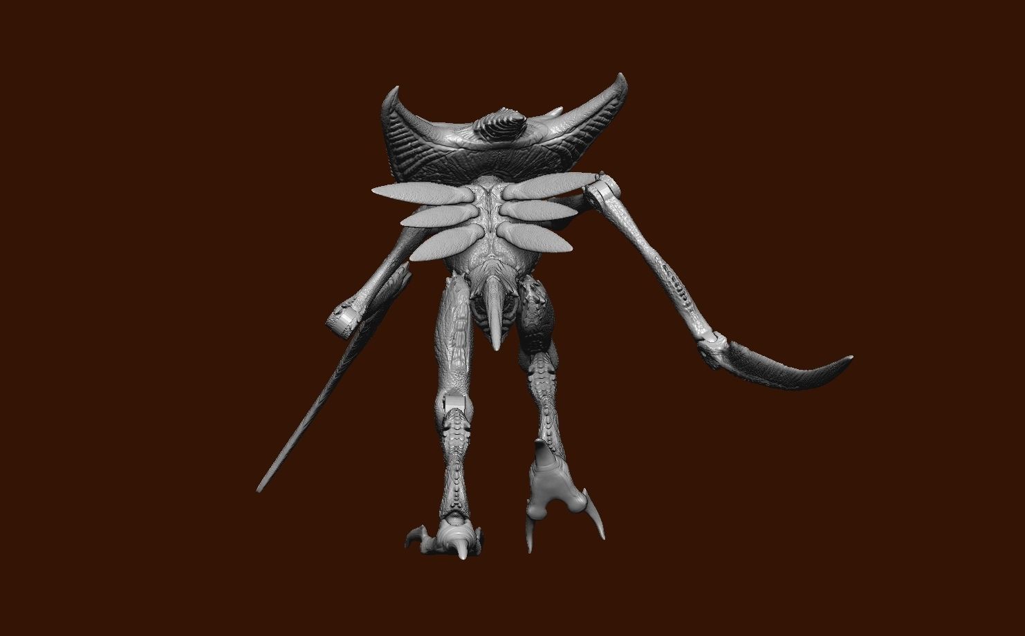 Pokemon Kabutops action realistic figure 3D model_6