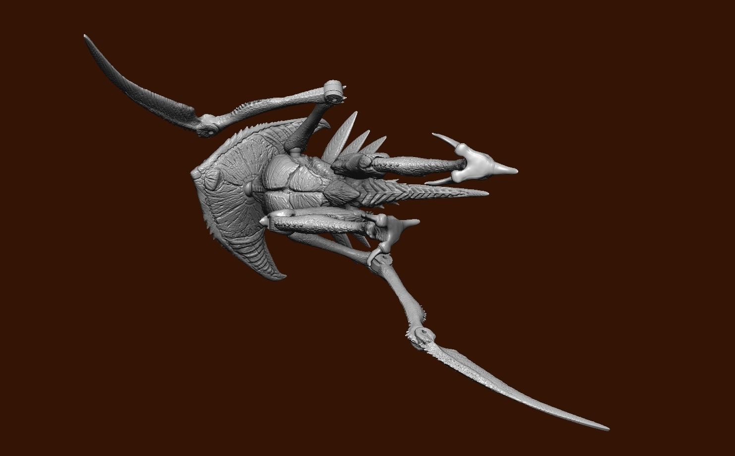 Pokemon Kabutops action realistic figure 3D model_3