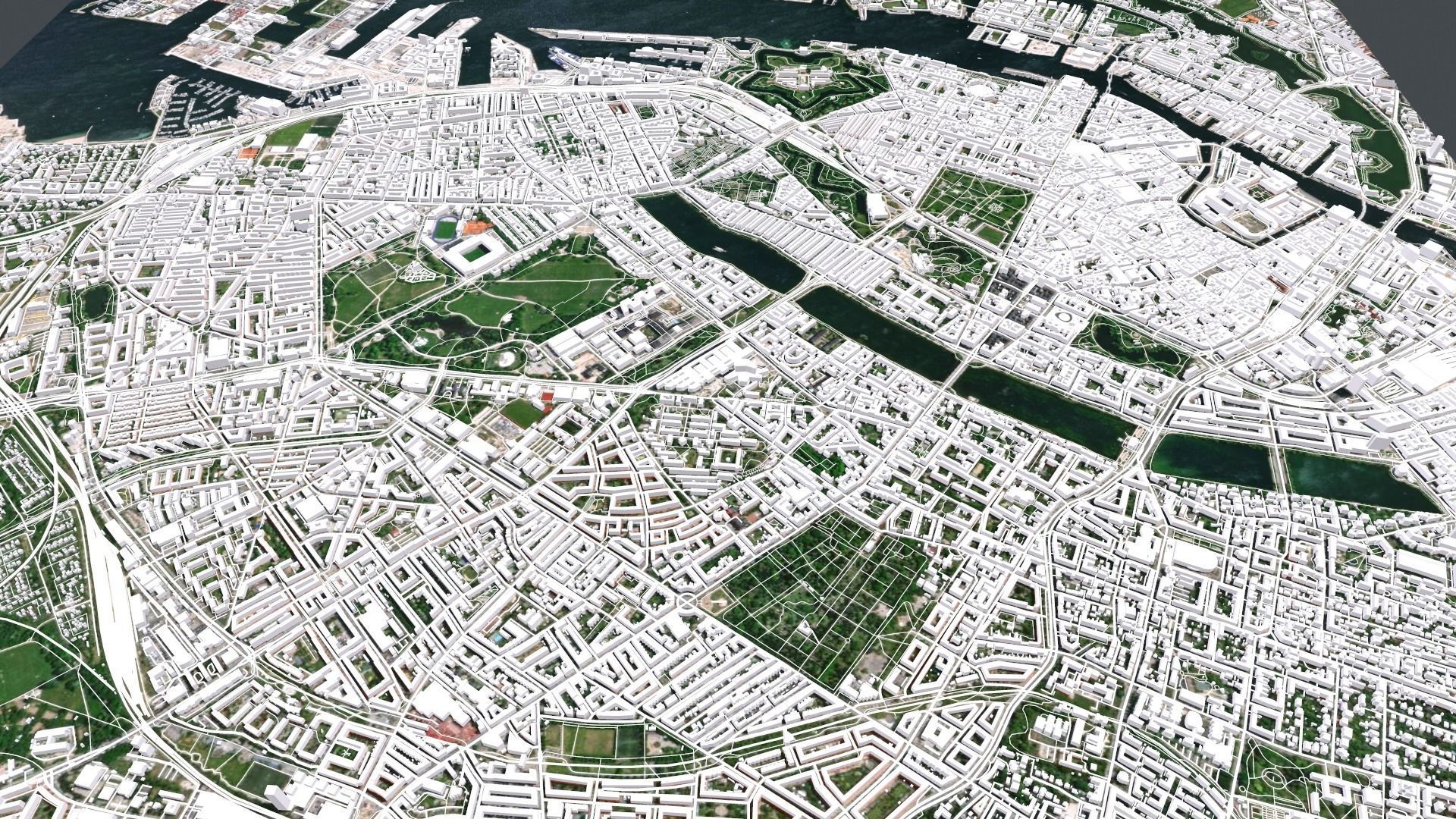 Cityscape Copenhagen  Denmark 3D model_2
