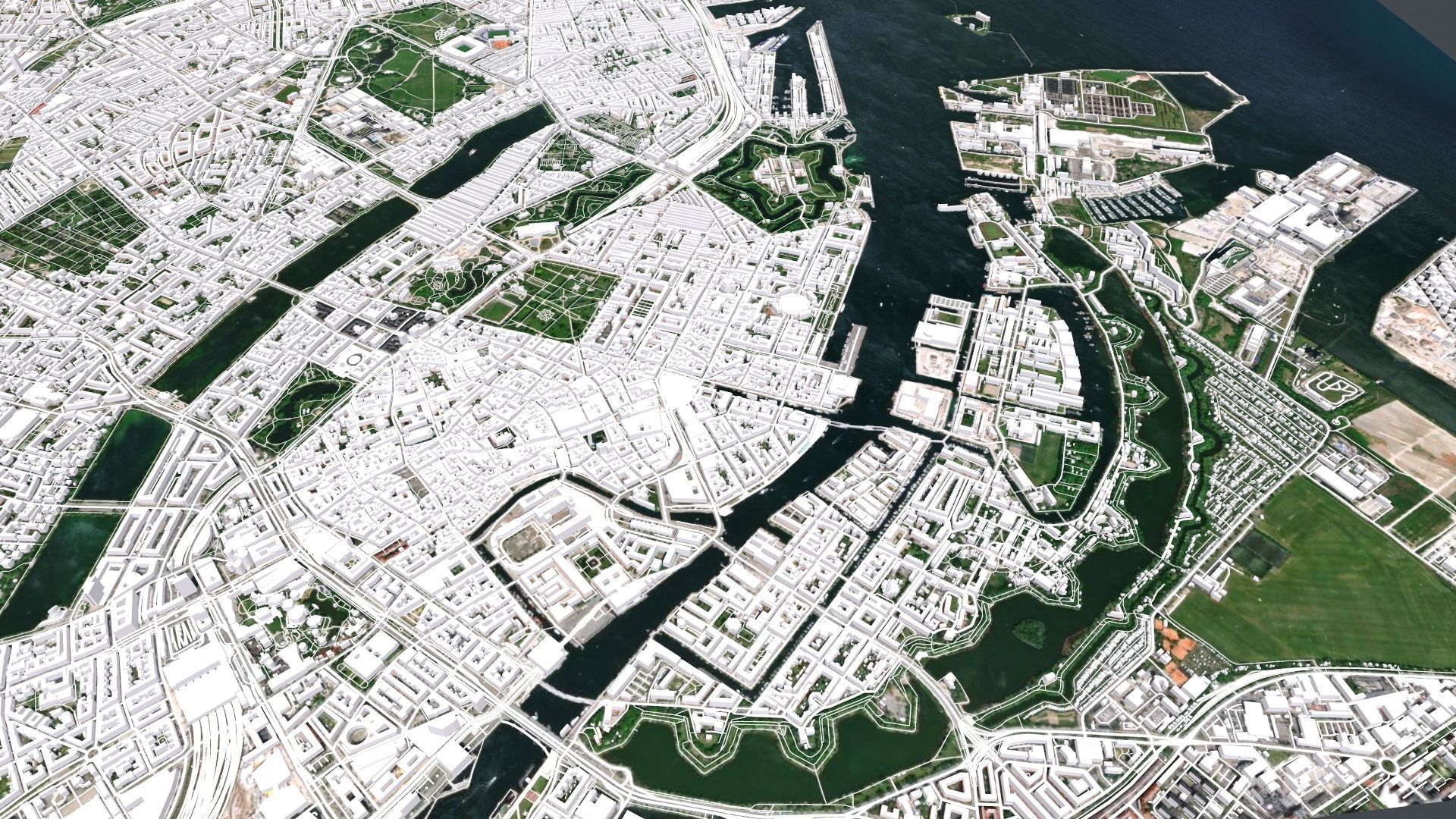 Cityscape Copenhagen  Denmark 3D model_6