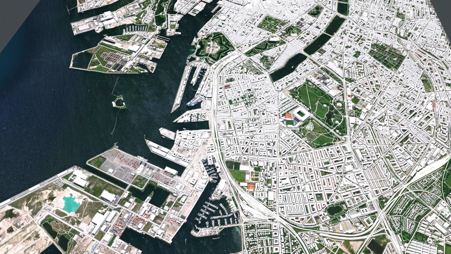 Cityscape Copenhagen  Denmark 3D model_10