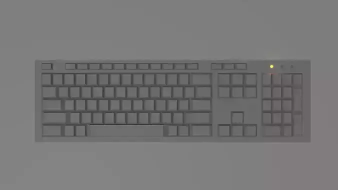 keyboard low-poly computer