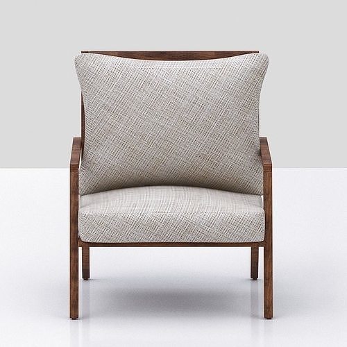 contemporary Armchair Low-poly 3D model