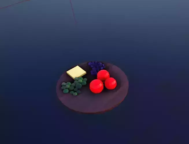 Basic Fruit and Cheese Plate