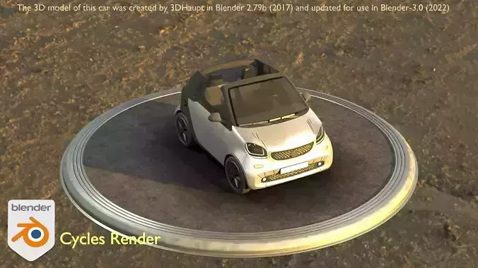 City Car 75 Small Convertible Open Type-E Silver