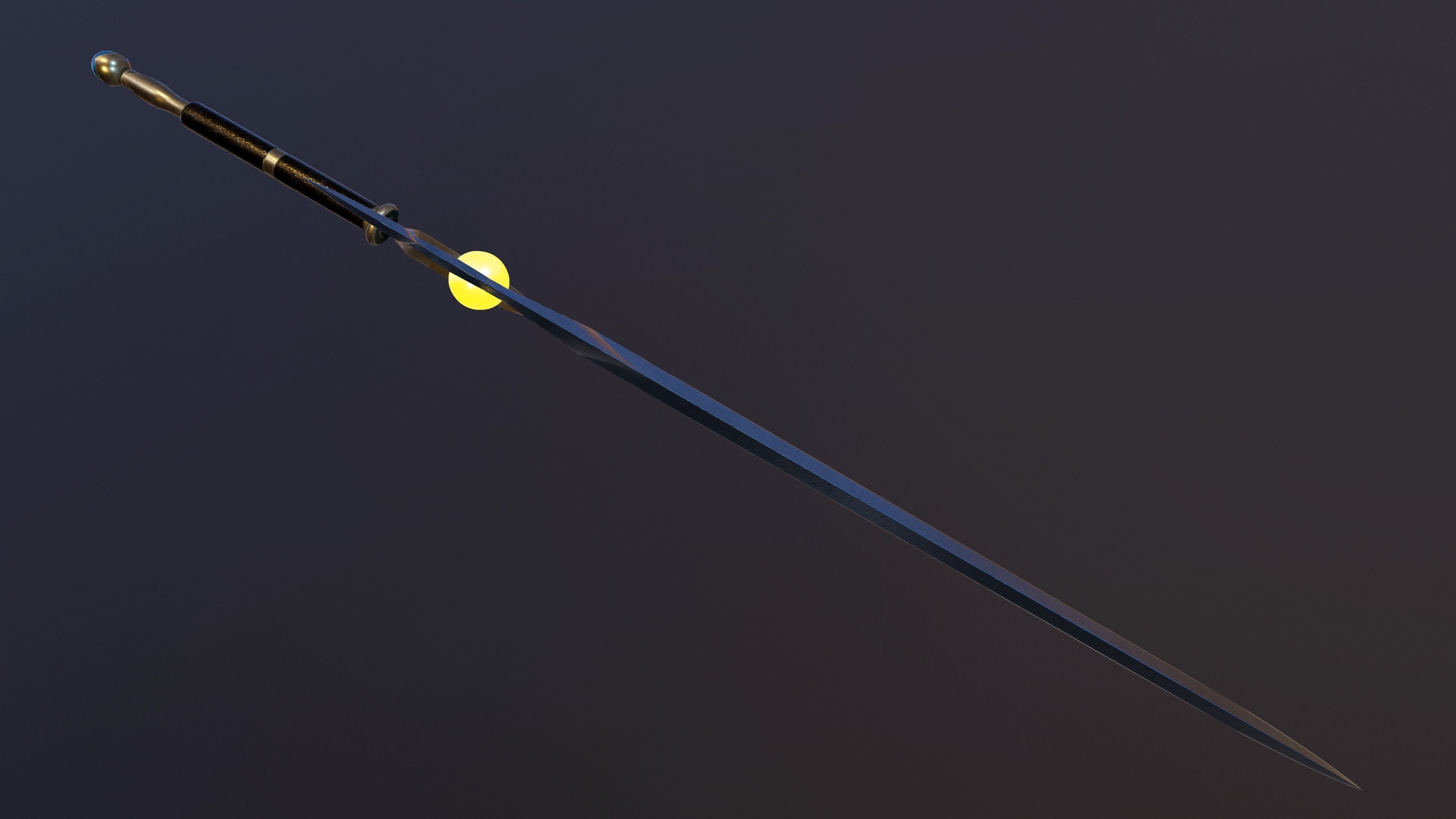 Twilight Sword Low-poly 3D model_4