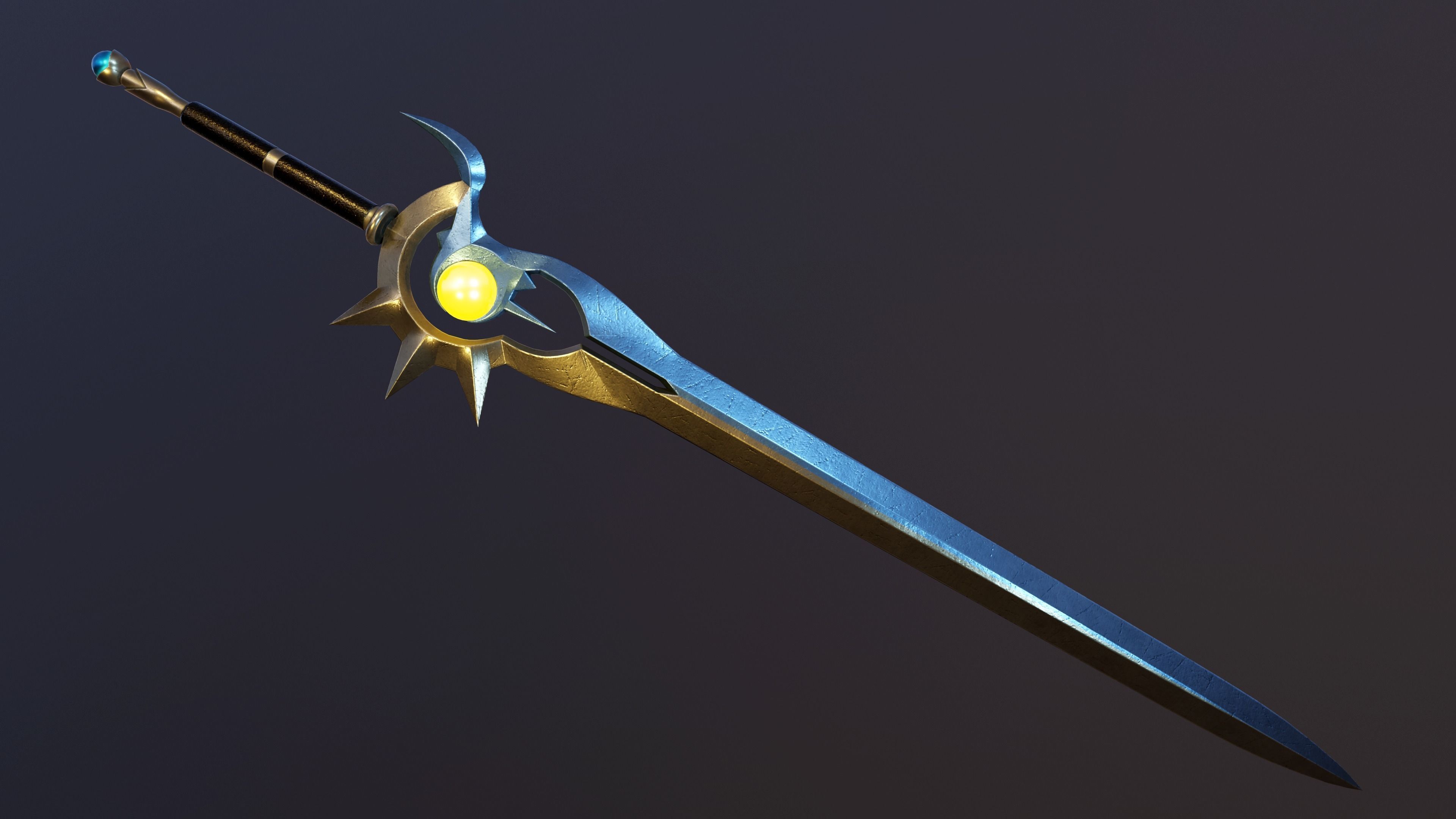 Twilight Sword Low-poly 3D model_2