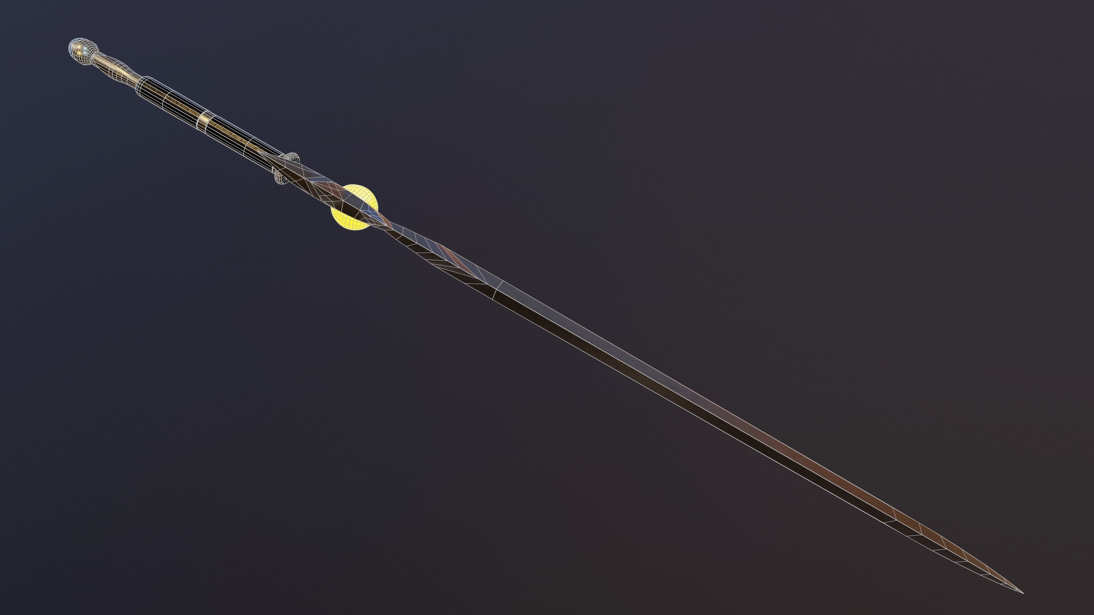 Twilight Sword Low-poly 3D model_11