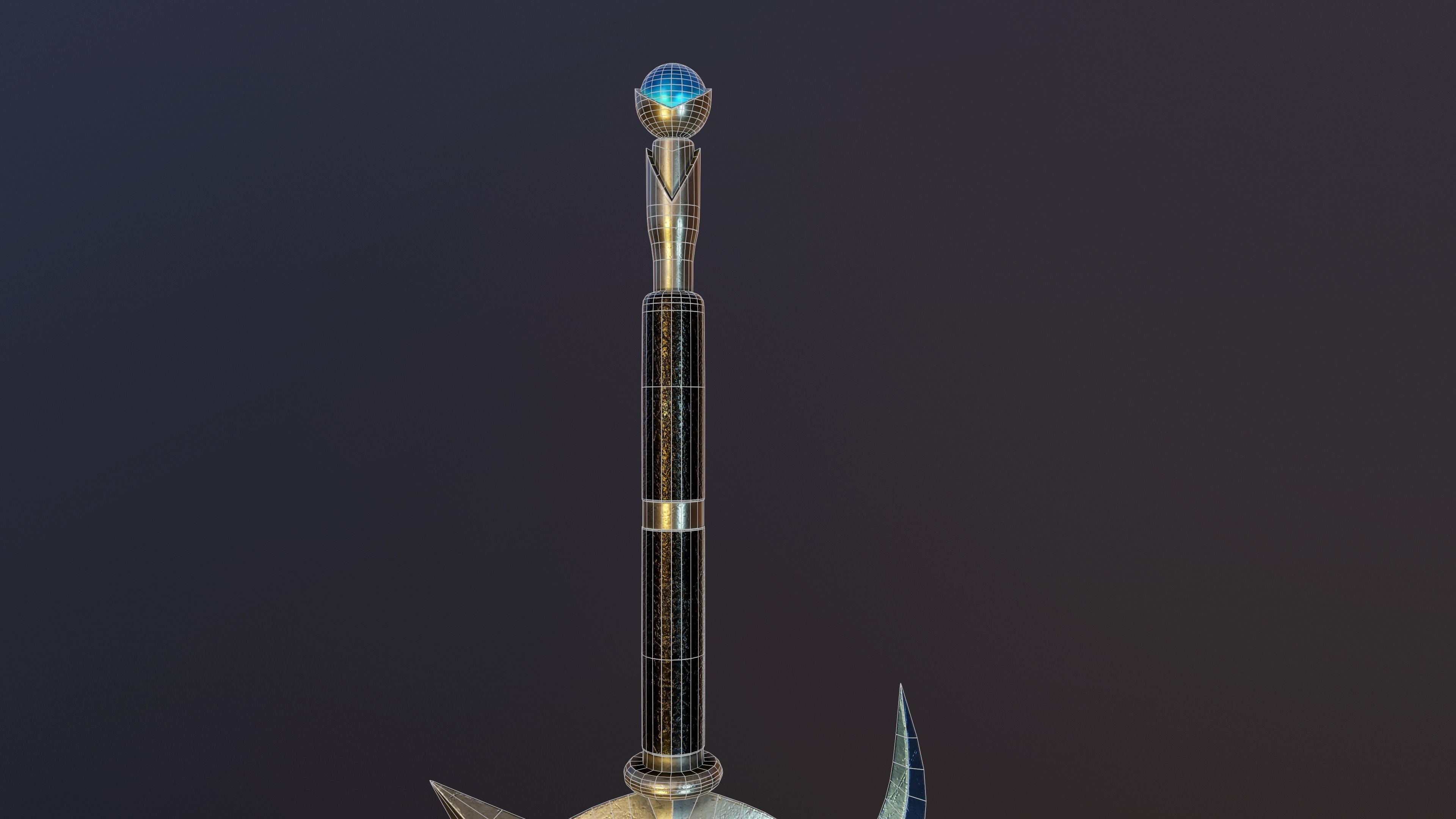 Twilight Sword Low-poly 3D model_14