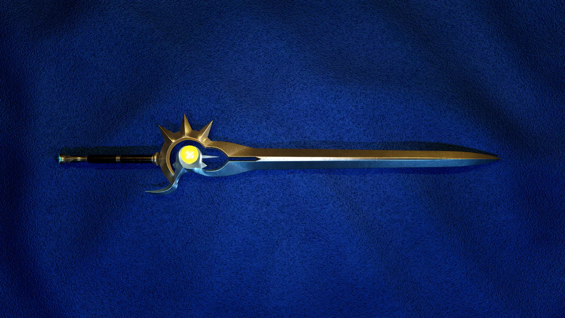 Twilight Sword Low-poly 3D model_0