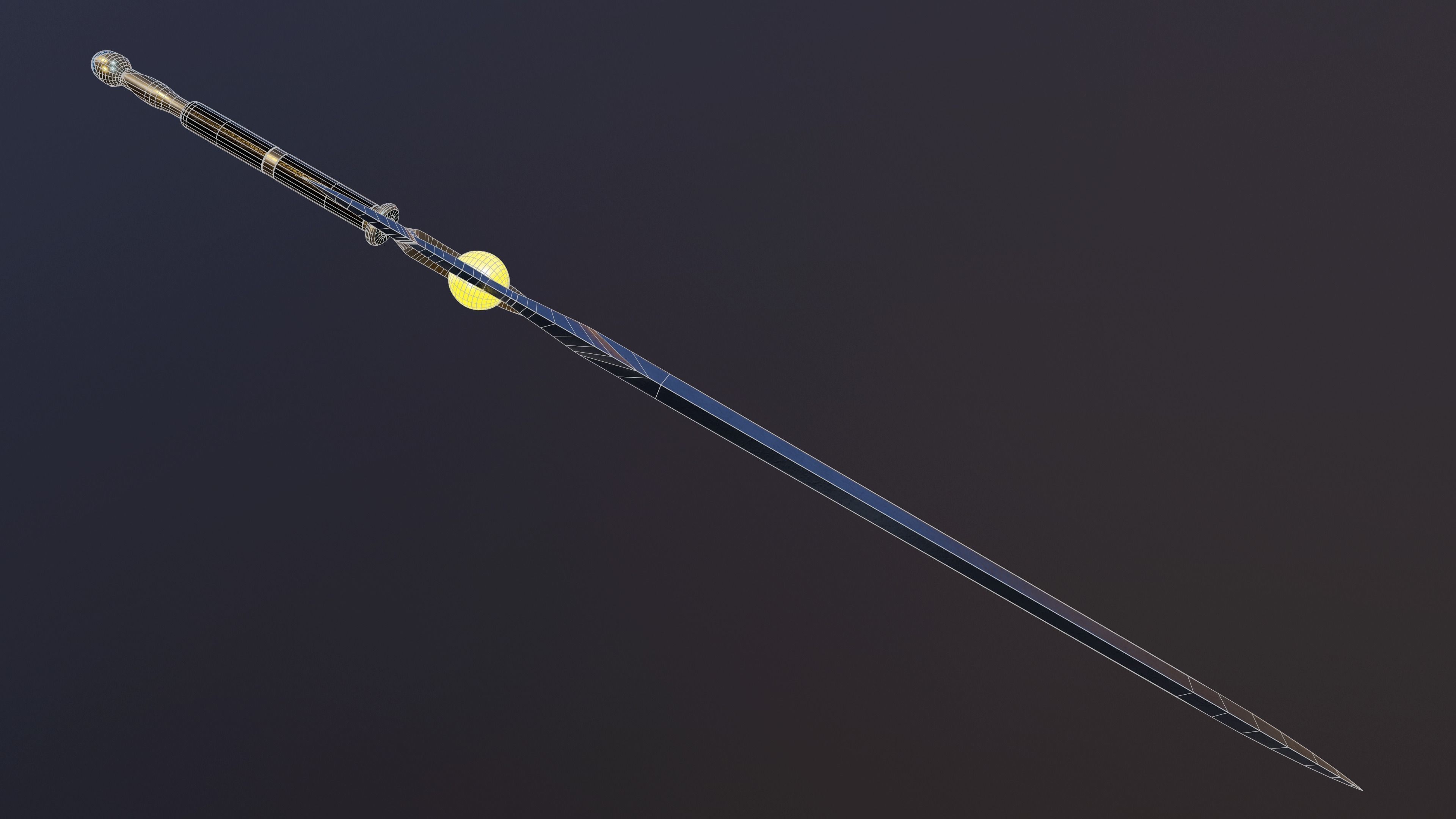 Twilight Sword Low-poly 3D model_12