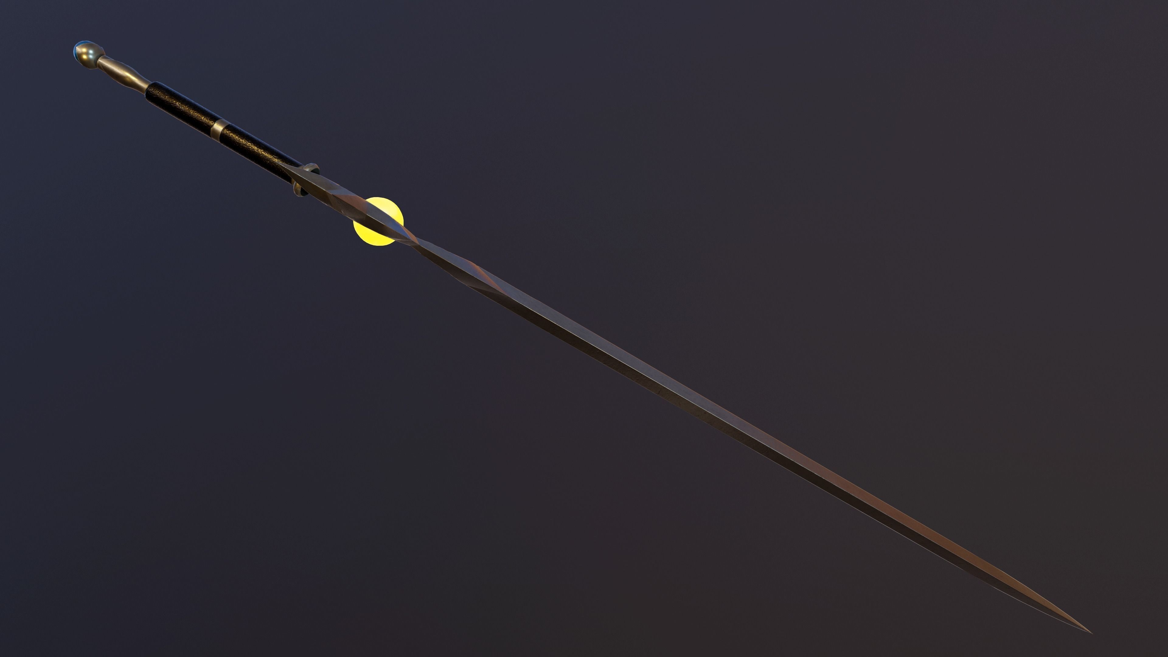 Twilight Sword Low-poly 3D model_3