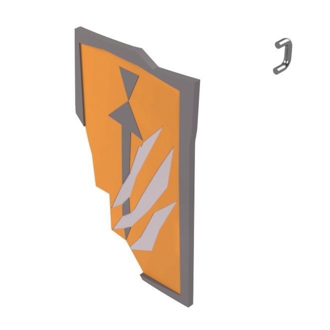 Oldschool Runescape - Life Size Anti-dragon Shield 3D print model_2