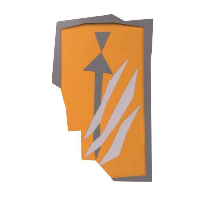 Oldschool Runescape - Life Size Anti-dragon Shield 3D print model_3