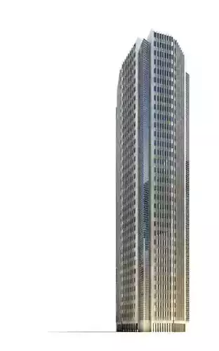 Tall Grey Modern Skyscraper W Ithout Spire