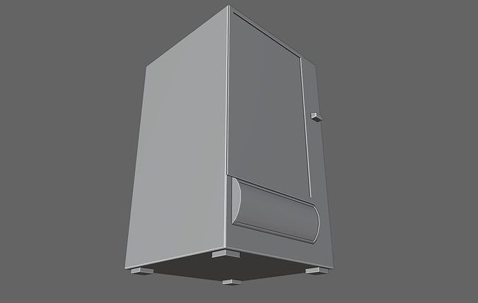 Candy Vending Machine - Maquina de Doces Low-poly 3D model 6