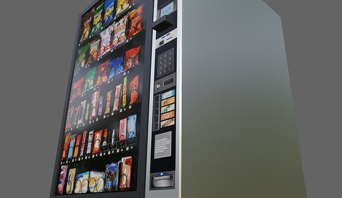 Candy Vending Machine - Maquina de Doces Low-poly 3D model 3