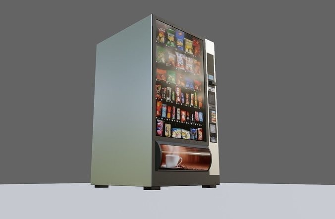 Candy Vending Machine - Maquina de Doces Low-poly 3D model 5