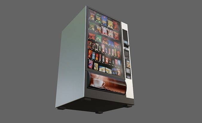 Candy Vending Machine - Maquina de Doces Low-poly 3D model 2