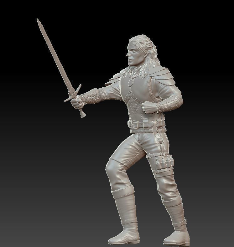 The Witcher Netflix 3D model 3D printable | CGTrader
