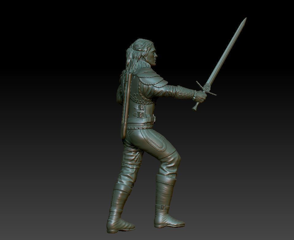 The Witcher Netflix 3D model 3D printable | CGTrader