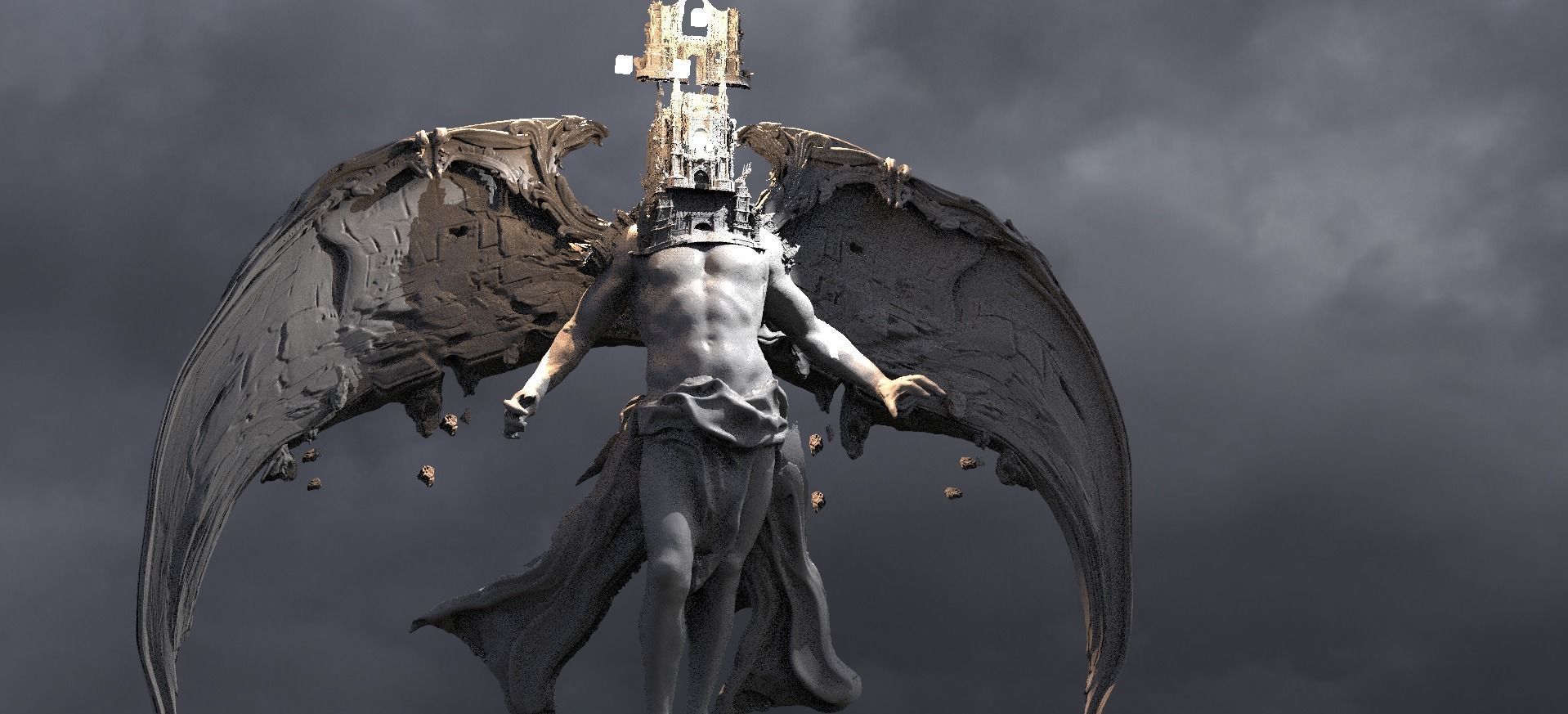 Devine kingdom Arch Angel Light 3D model_1