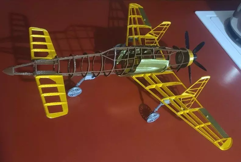 J7W1 Shinden Scale Flying Aircraft 1000mm 3D print model_0