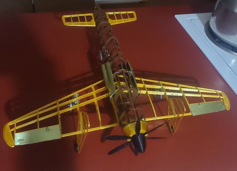 J7W1 Shinden Scale Flying Aircraft 1000mm 3D print model_6