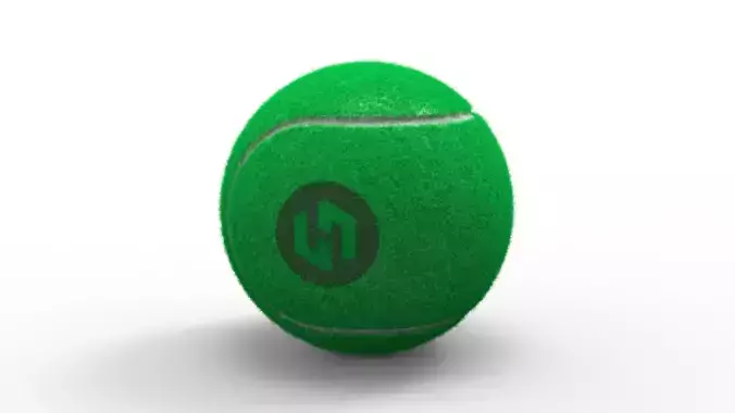 Tennis ball Low-poly 3D model