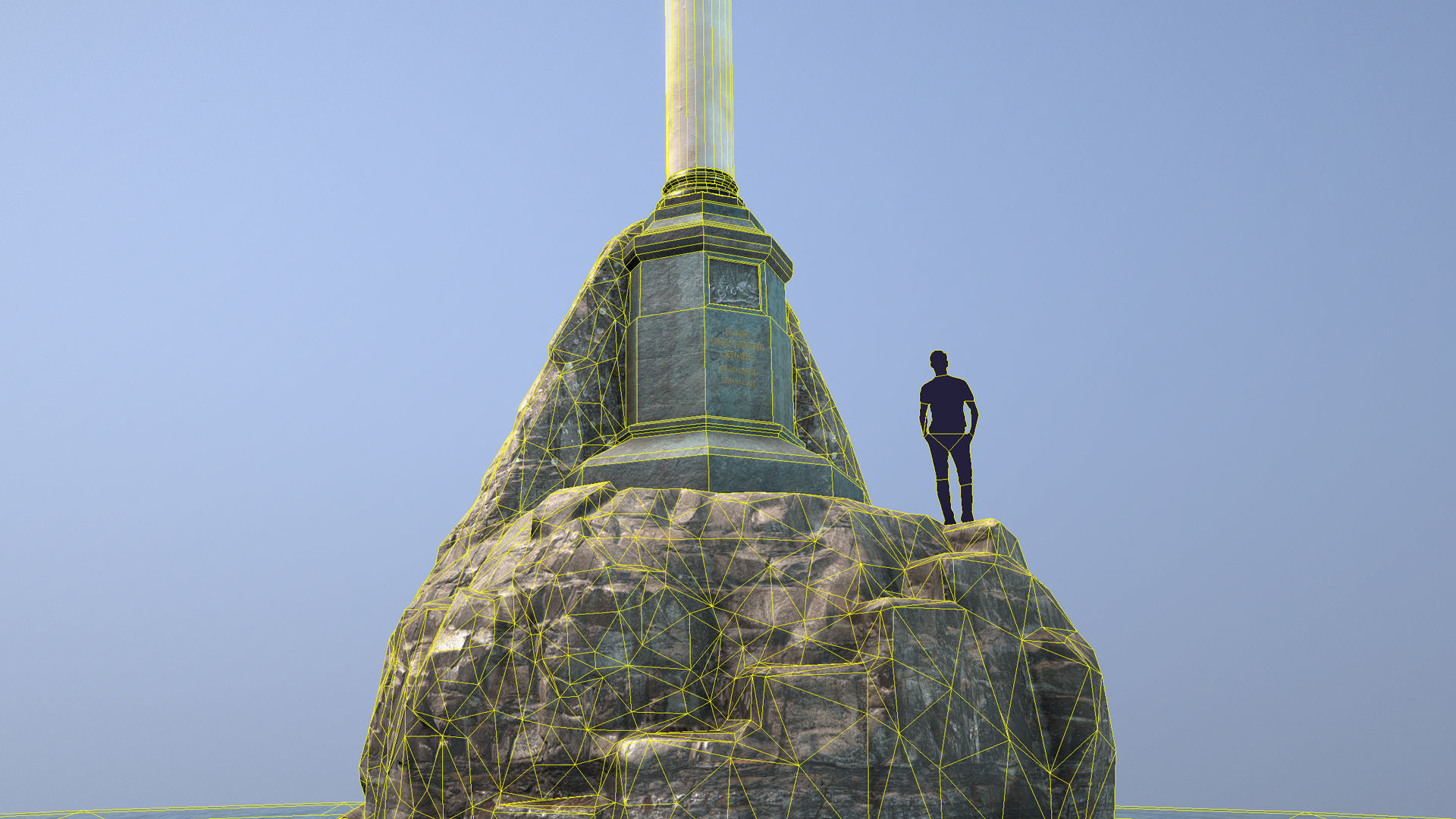 Crimean Sights Monument Sunken Ships Low-poly 3D model_17