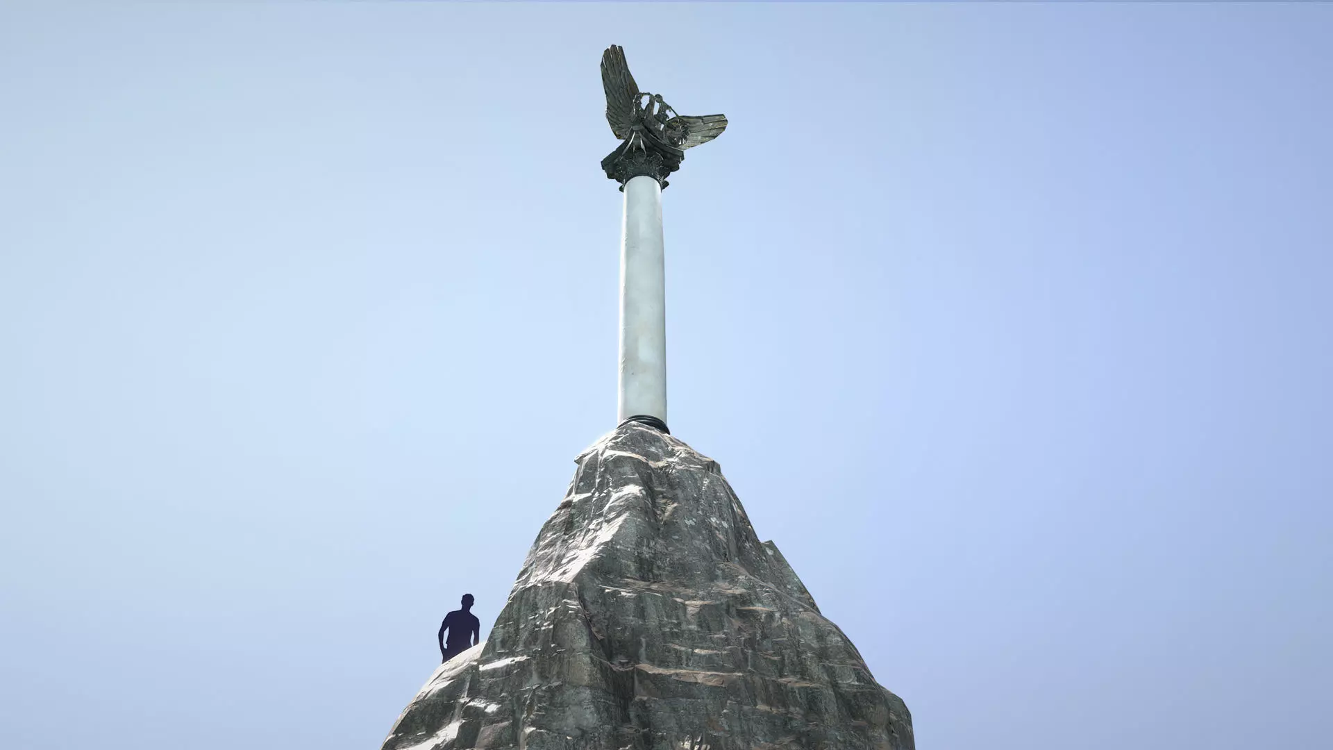 Crimean Sights Monument Sunken Ships Low-poly 3D model_0