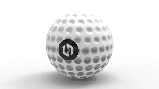 Golf ball Low-poly 3D model