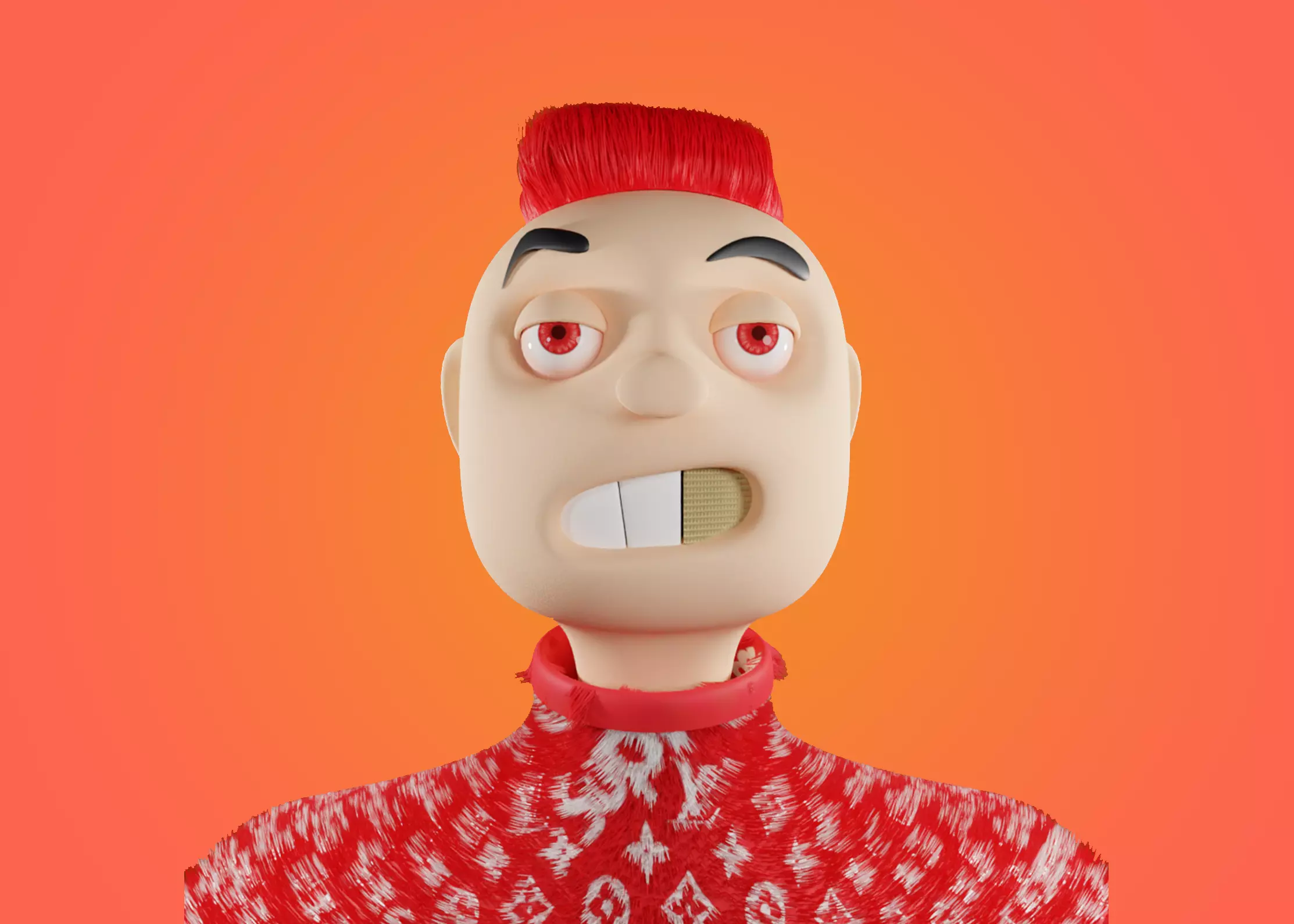 3D NFT Stylized Character  Free low-poly 3D model_0