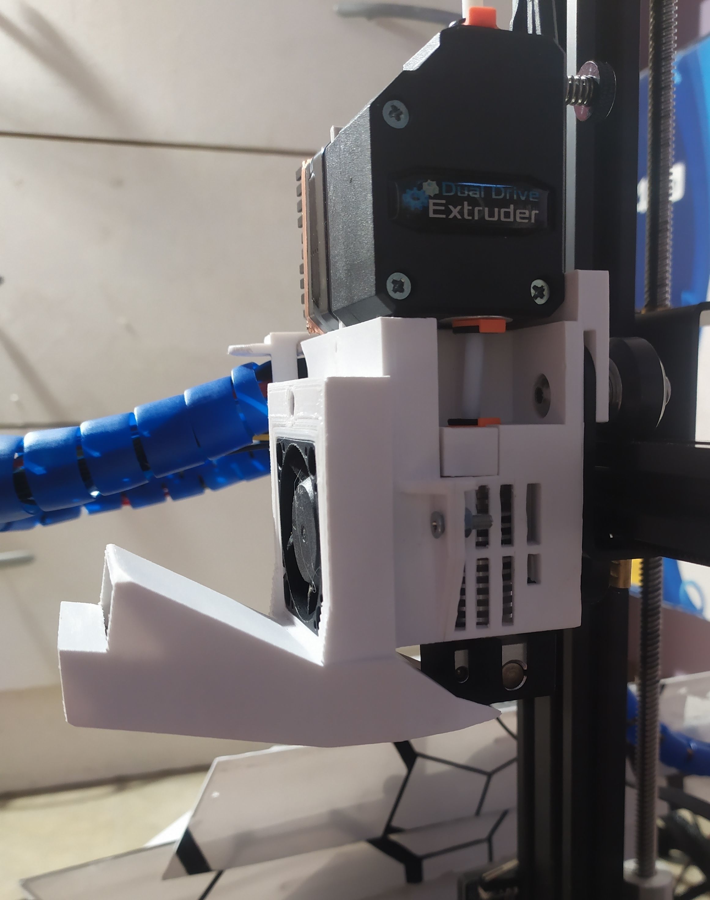 Ender 3 V6 hotend jigsaw and engine cooling extruder 3D print model_4