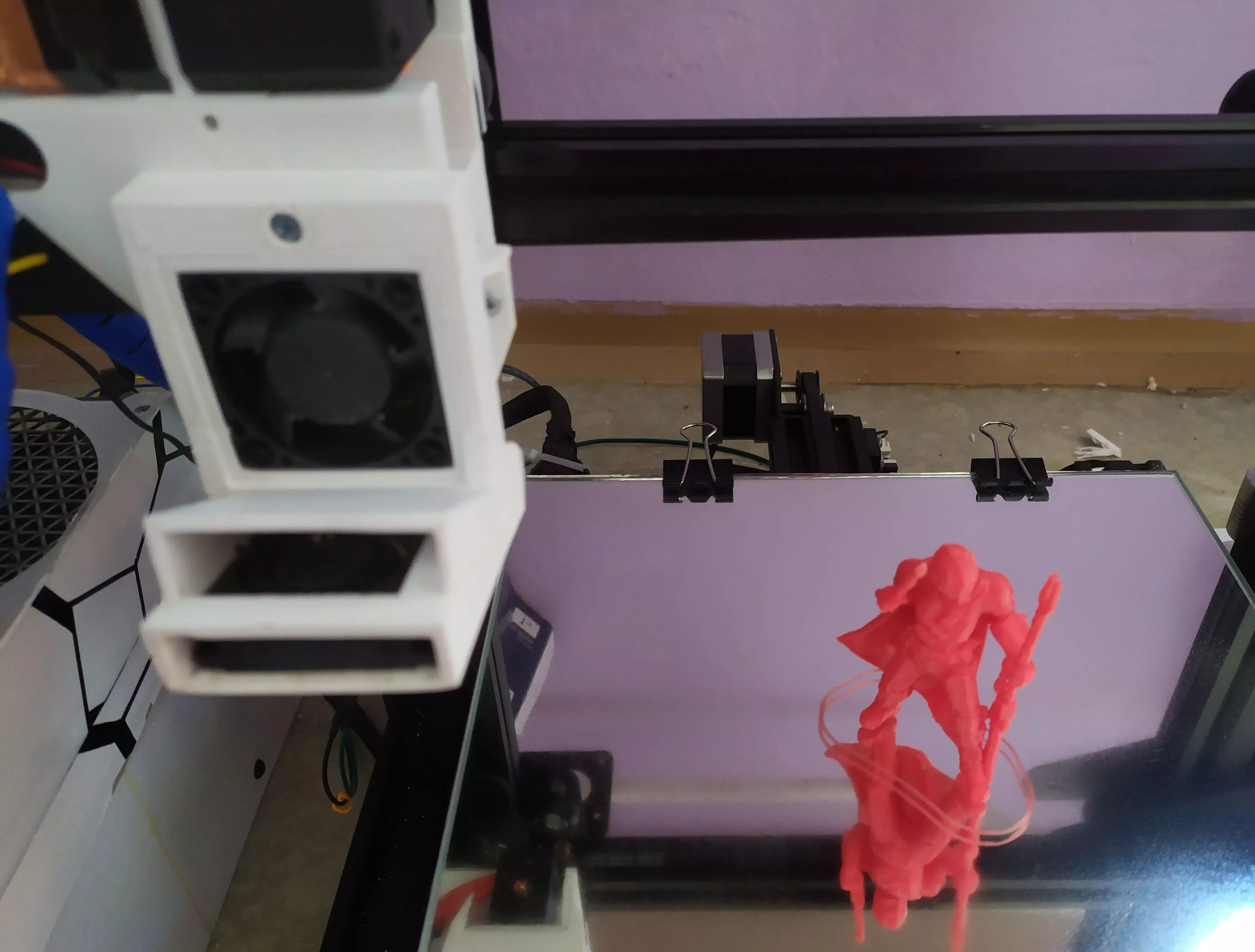 Ender 3 V6 hotend jigsaw and engine cooling extruder 3D print model_0