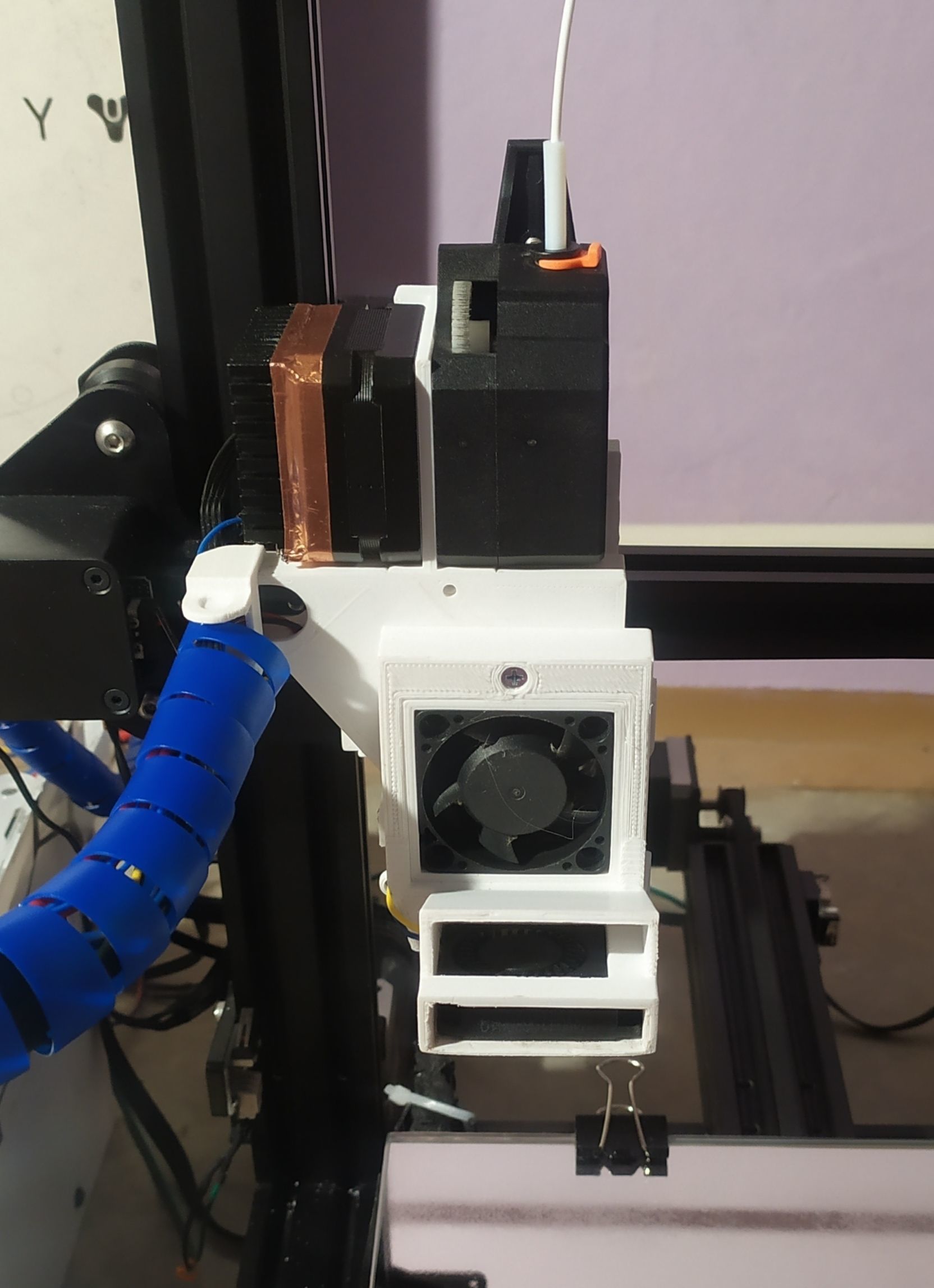 Ender 3 V6 hotend jigsaw and engine cooling extruder 3D print model_8