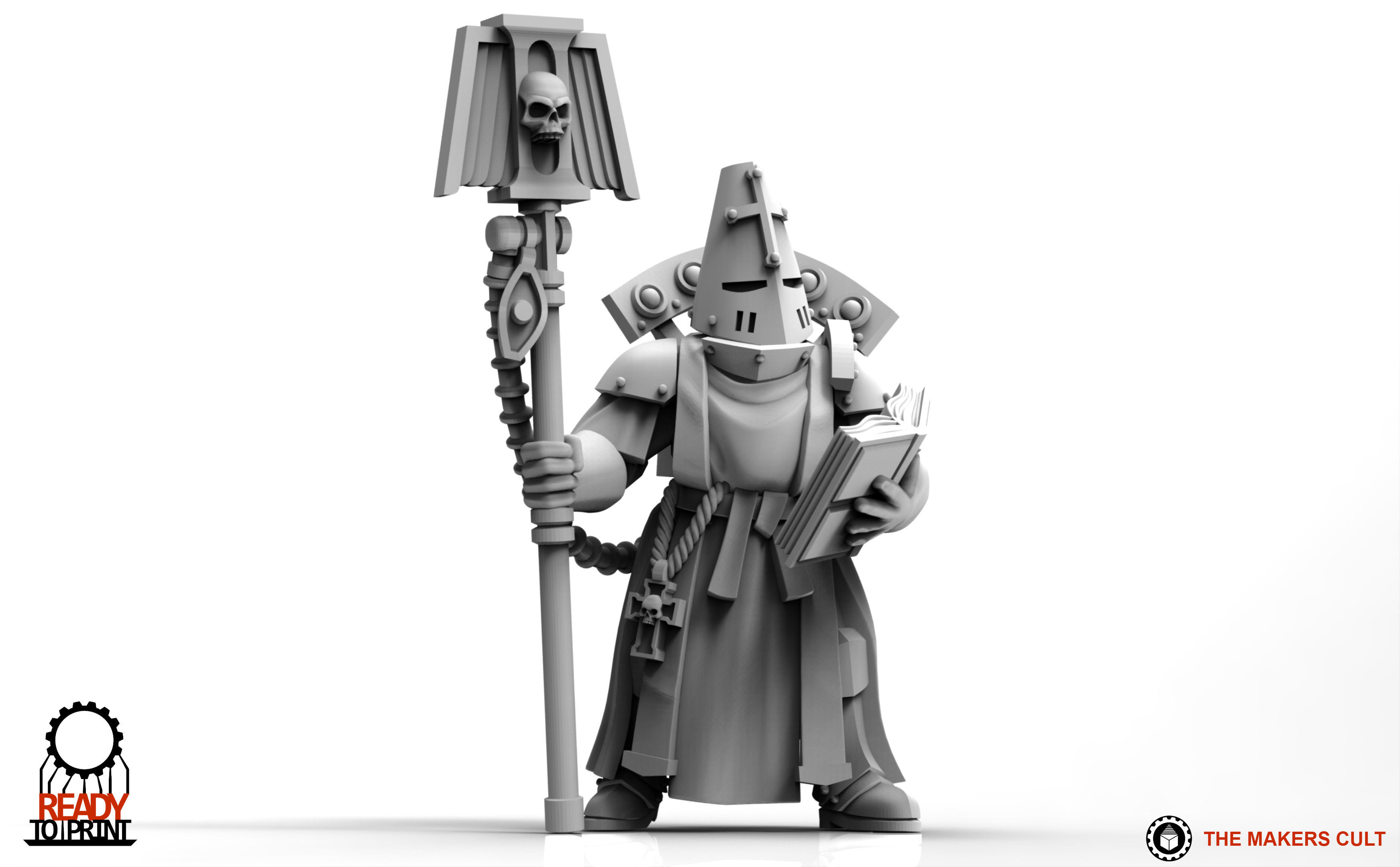 Feudal Guard - Battle Priests 3D print model_11