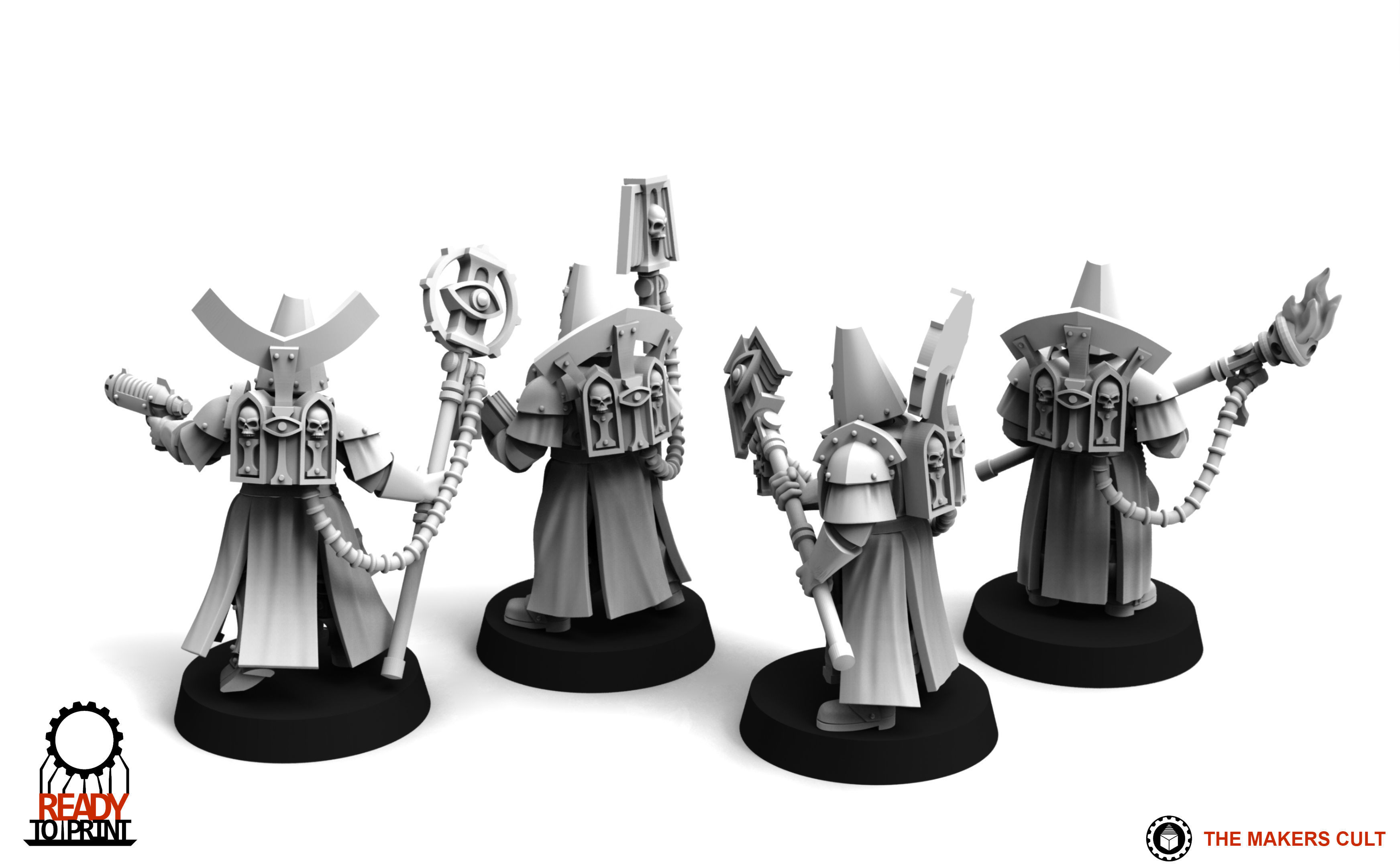 Feudal Guard - Battle Priests 3D print model_3